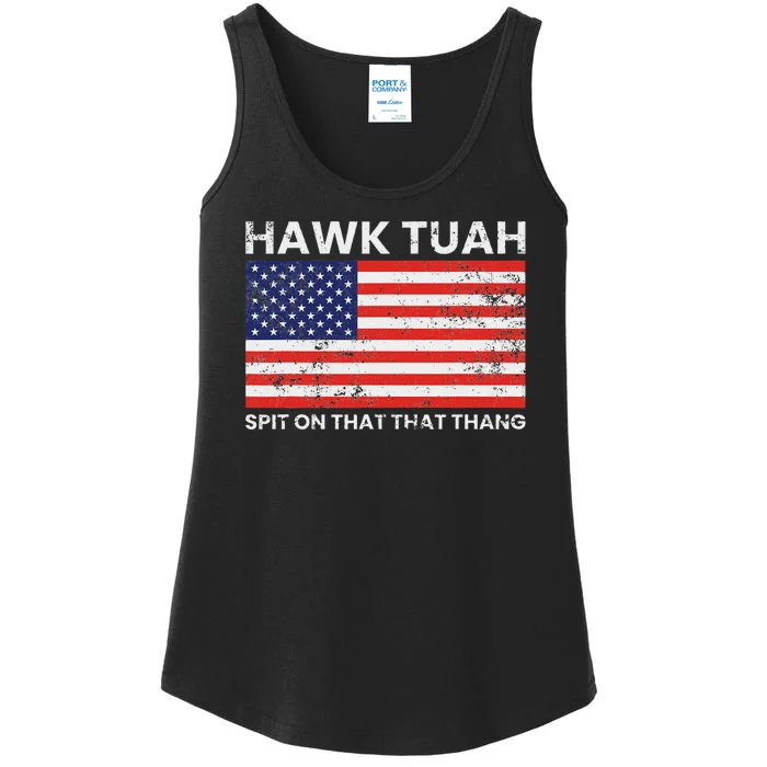 Hawhardy Last Name Family Reunion Vacationhawk Tuah 24 Spit On That Thang Parody Ladies Essential Tank