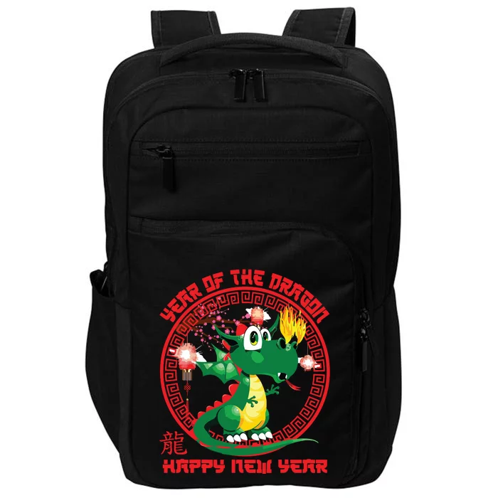 Happy Lunar New Year 2024 Cute Chinese Dragon Decorations Impact Tech Backpack