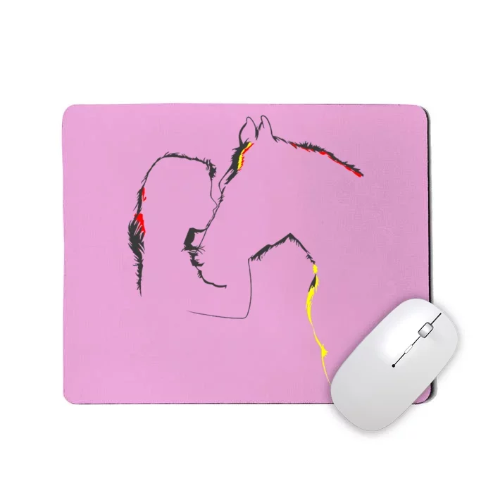 Horse Lover Outline Cute Gift Mousepad