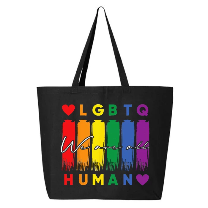 Human LGBTQ Pride Month Rainbow 25L Jumbo Tote