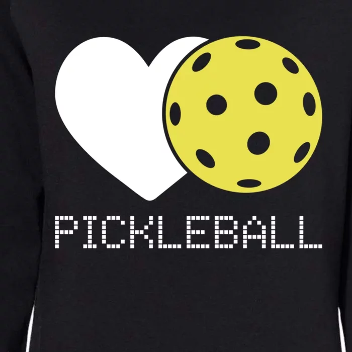 Heart Love Pickleball Gift Womens California Wash Sweatshirt