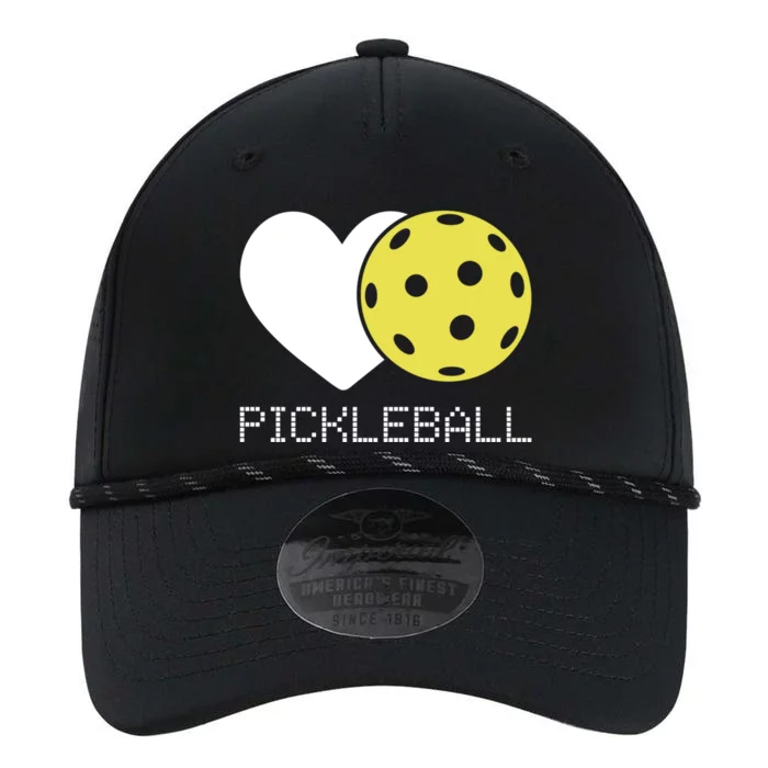 Heart Love Pickleball Gift Performance The Dyno Cap