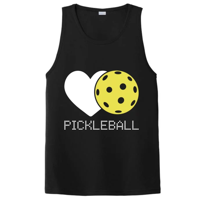 Heart Love Pickleball Gift Performance Tank