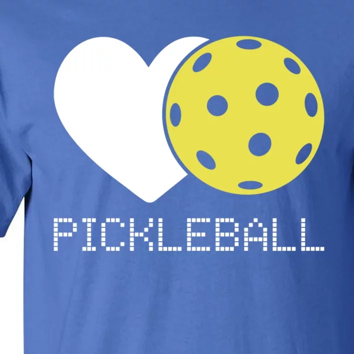 Heart Love Pickleball Gift Tall T-Shirt