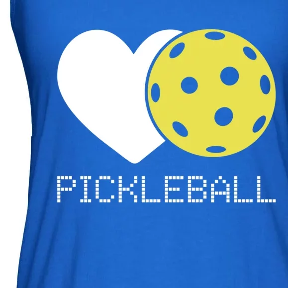 Heart Love Pickleball Gift Ladies Essential Flowy Tank