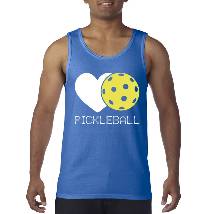 Heart Love Pickleball Gift Tank Top