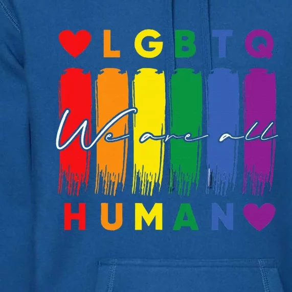 Human Lgbtq Pride Month Premium Hoodie