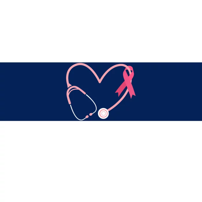 Heart Love Pink Ribbon Cute Breast Cancer Doctor Nurse Gift Bumper Sticker