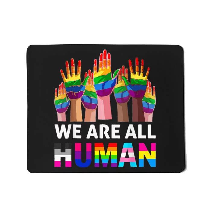 Human LGBT Pride Parade Plus Size Mousepad