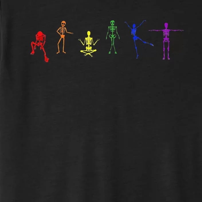 Halloween LGBTQ Pride LGBT Rainbow Skeletons Fall LGBTQIA ChromaSoft Performance T-Shirt