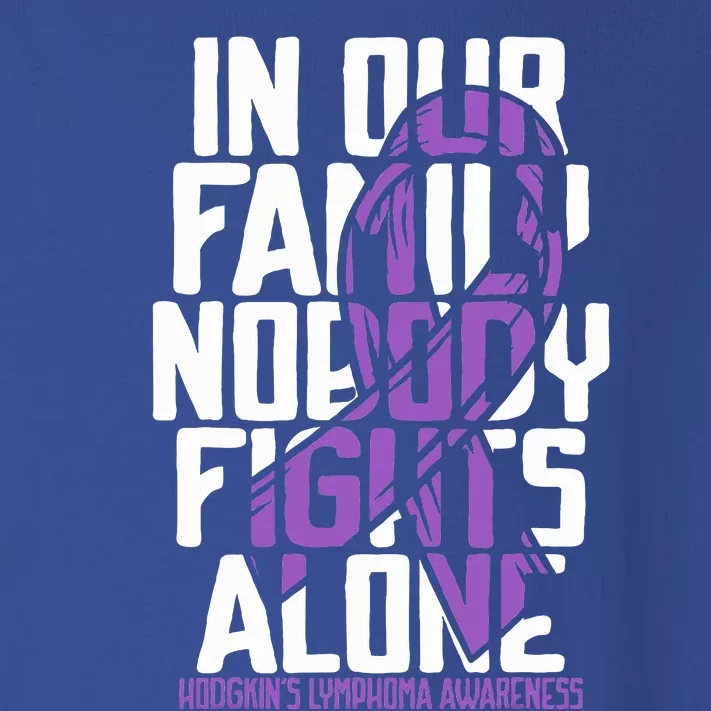 Hodgkins Lymphoma Purple Family Hodgkins Lymphoma Awareness Toddler Long Sleeve Shirt