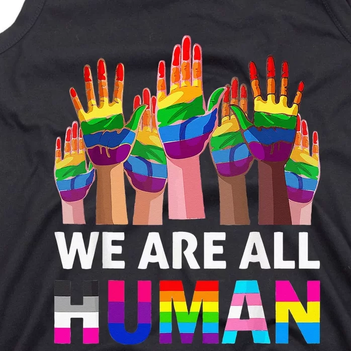 Human LGBT Pride Parade Plus Size Tank Top