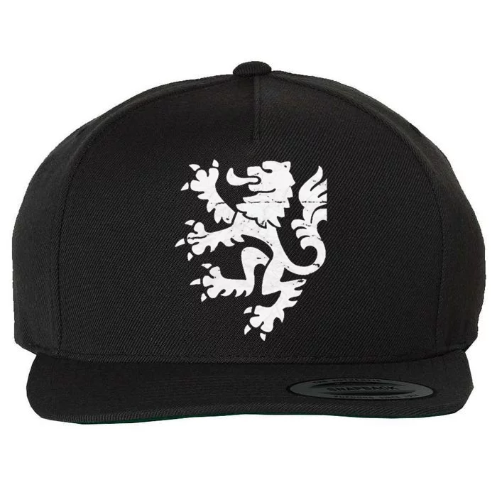 Holland Lion Retro Style Wool Snapback Cap