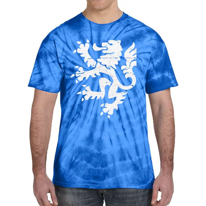 Holland Lion Retro Style Team Tie-Dye T-Shirt