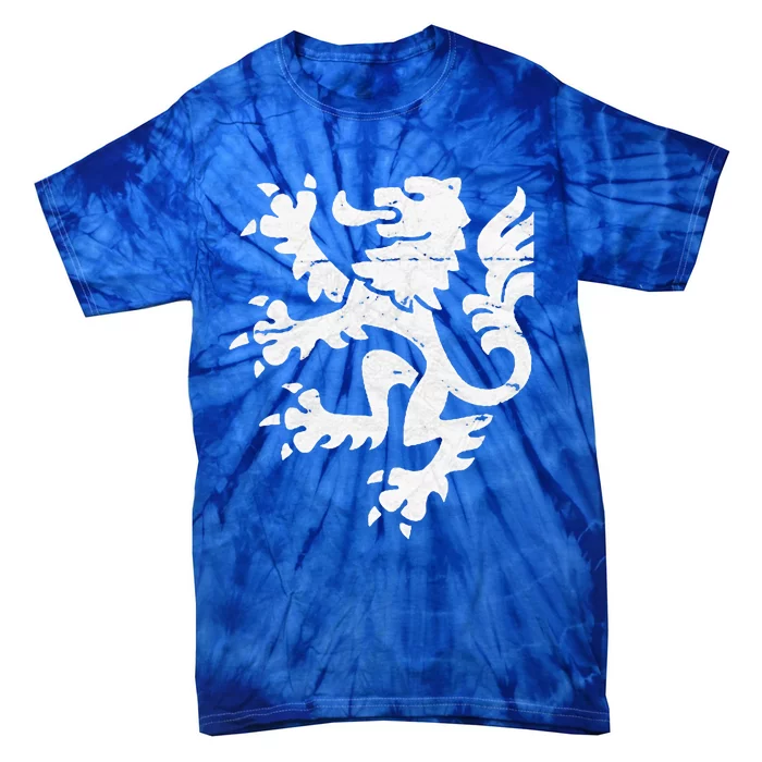 Holland Lion Retro Style Team Tie-Dye T-Shirt