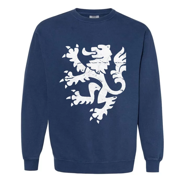 Holland Lion Retro Style Team Garment-Dyed Sweatshirt