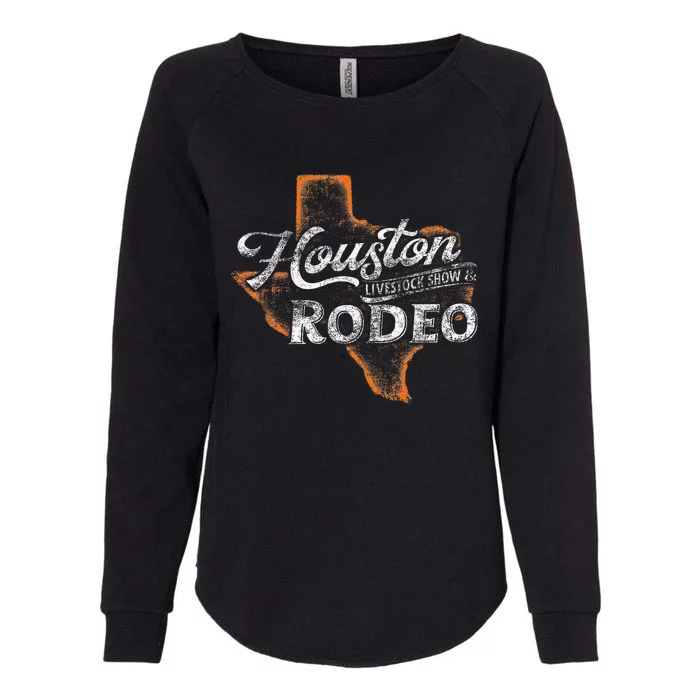 Houston Livestock  Rodeo S Western Aztec Womens California Wash Sweatshirt