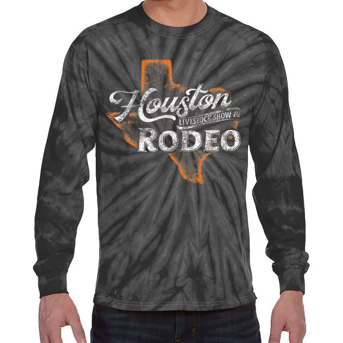 Houston Livestock  Rodeo S Western Aztec Tie-Dye Long Sleeve Shirt