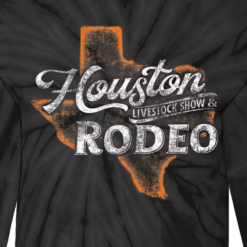 Houston Livestock  Rodeo S Western Aztec Tie-Dye Long Sleeve Shirt