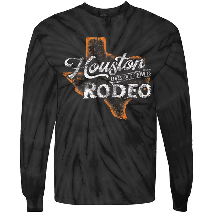 Houston Livestock  Rodeo S Western Aztec Tie-Dye Long Sleeve Shirt