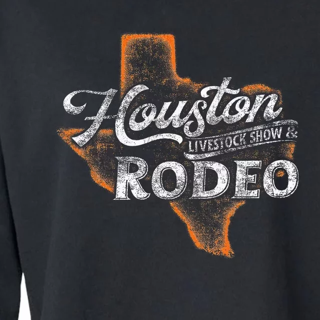 Houston Livestock  Rodeo S Western Aztec Cropped Pullover Crew