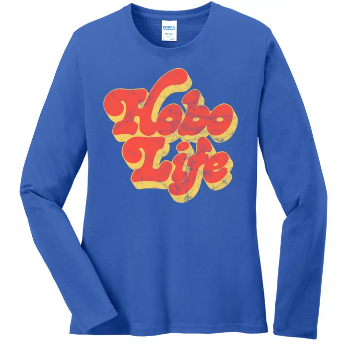 Hobo Life Retro Vintage Ladies Long Sleeve Shirt