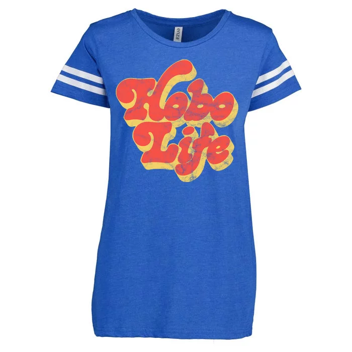 Hobo Life Retro Vintage Enza Ladies Jersey Football T-Shirt