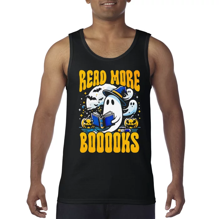 Halloween Library Read More Booooks Tank Top