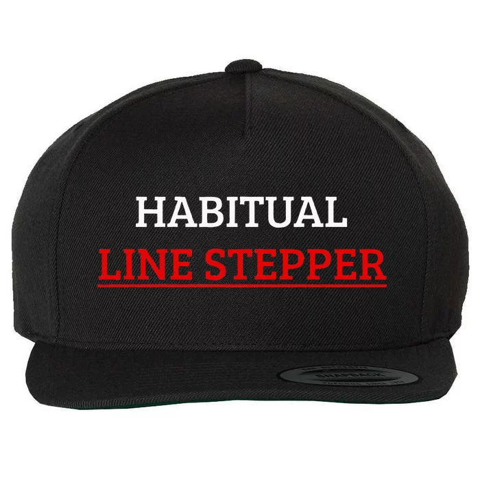 Habitual Line Stepper Funny Wool Snapback Cap