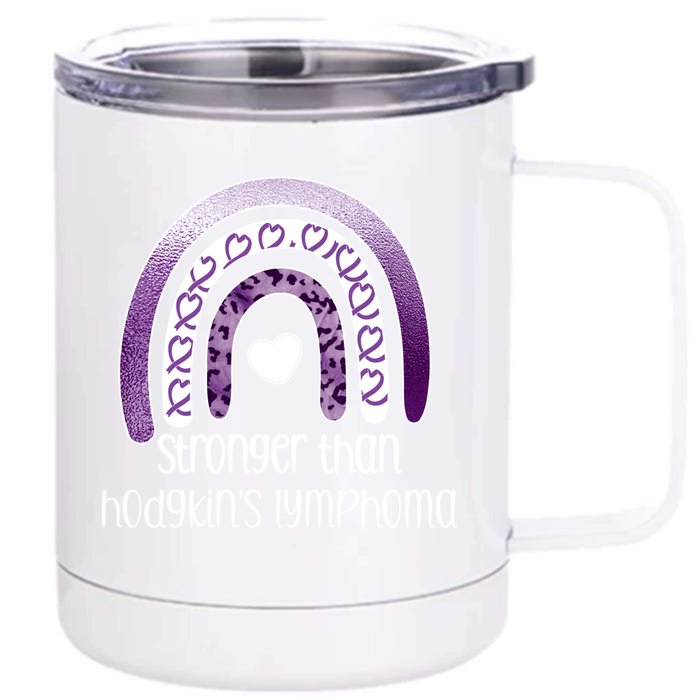 Hodgkin's Lymphoma Survivor Cancer Warrior Gift Front & Back 12oz Stainless Steel Tumbler Cup