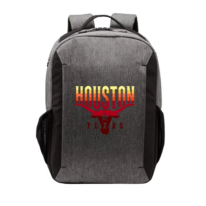 Houston Longhorn Sunset Logo Vector Backpack