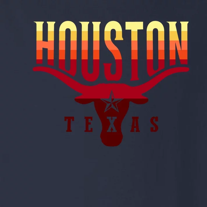 Houston Longhorn Sunset Logo Toddler Long Sleeve Shirt