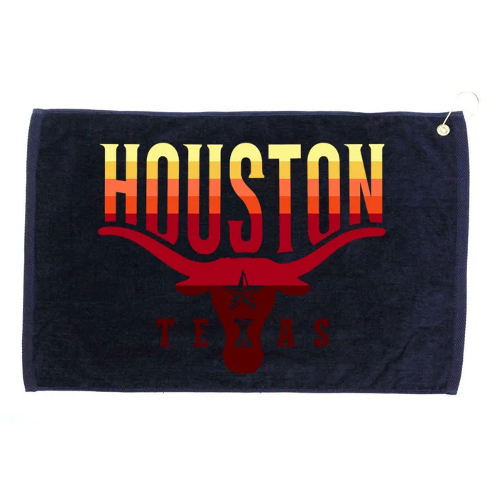 Houston Longhorn Sunset Logo Grommeted Golf Towel