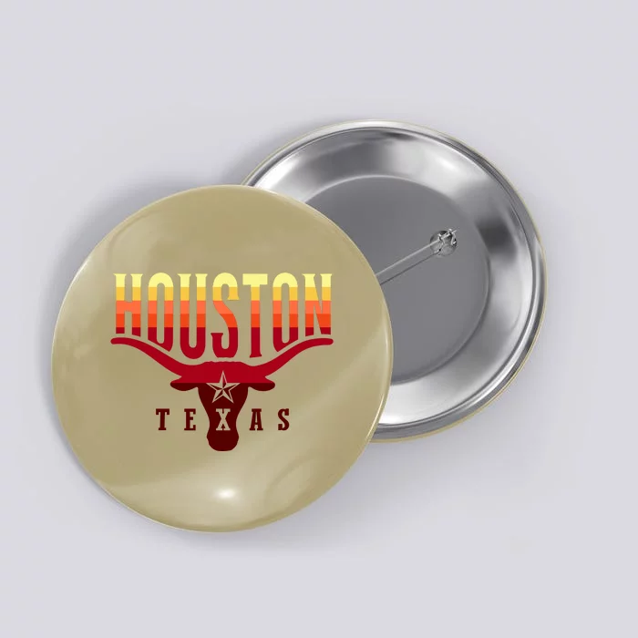 Houston Longhorn Sunset Logo Button