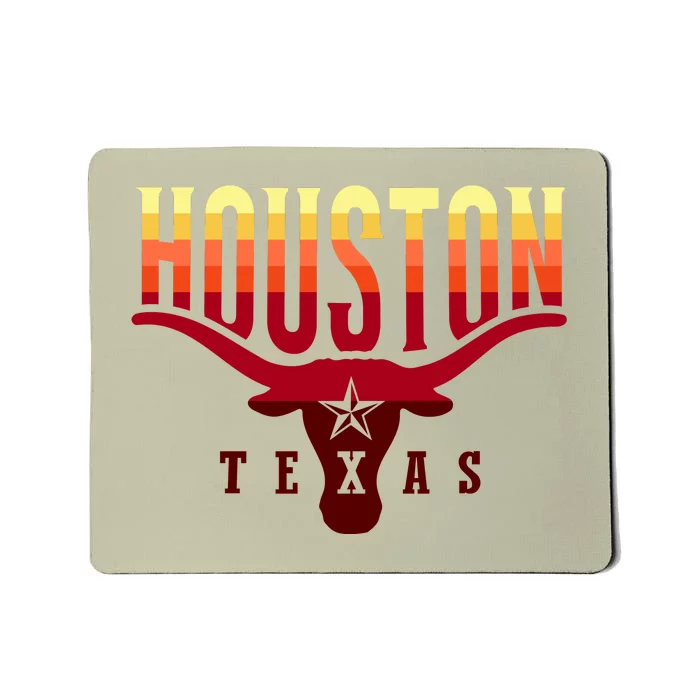 Houston Longhorn Sunset Logo Mousepad