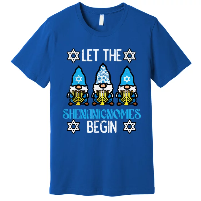 Hanukkah Let Shenanignome Begin Chanukah Gnome Premium T-Shirt