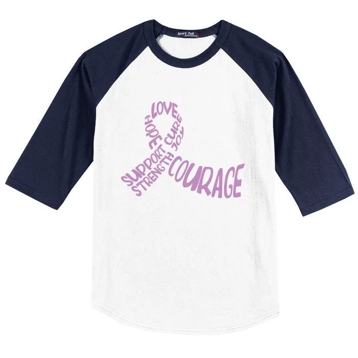 Hope Love Support Testicular Cancer Awareness Month Warriors Gift Baseball Sleeve Shirt