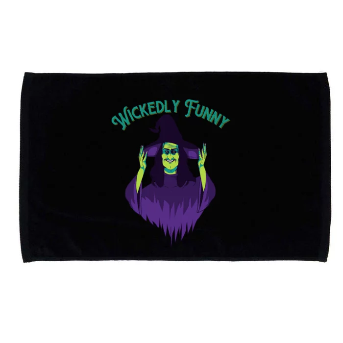 Halloween Lovers Sarcastic Spooky Witch Wickedly Funny Adult Gift Microfiber Hand Towel