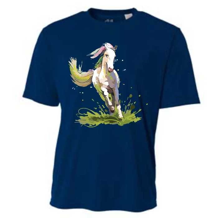 Horse Lover Shirts Girl Horseback Riding Equestrian Horse Cooling Performance Crew T-Shirt