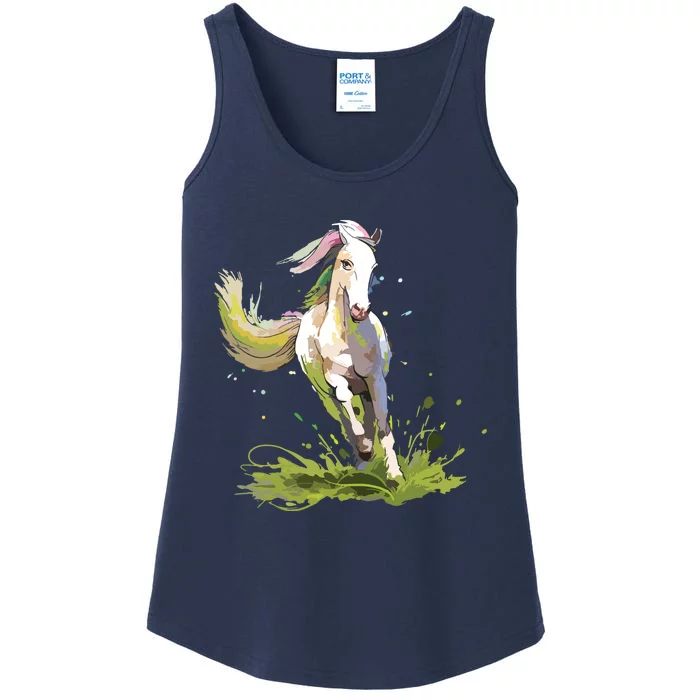 Horse Lover Shirts Girl Horseback Riding Equestrian Horse Ladies Essential Tank