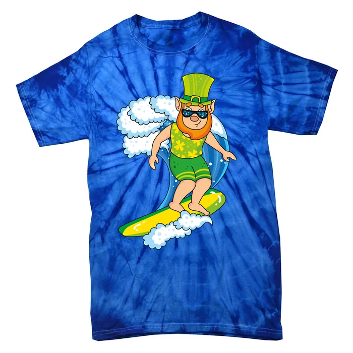 Hawaiian Leprechaun St Patricks Day Surfing Leprechaun Cute Gift Tie-Dye T-Shirt