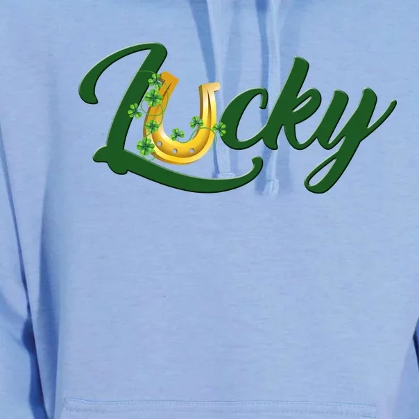 Horseshoe Lucky St Patrick's Day Unisex Surf Hoodie