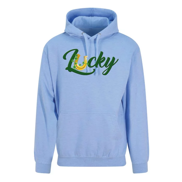 Horseshoe Lucky St Patrick's Day Unisex Surf Hoodie