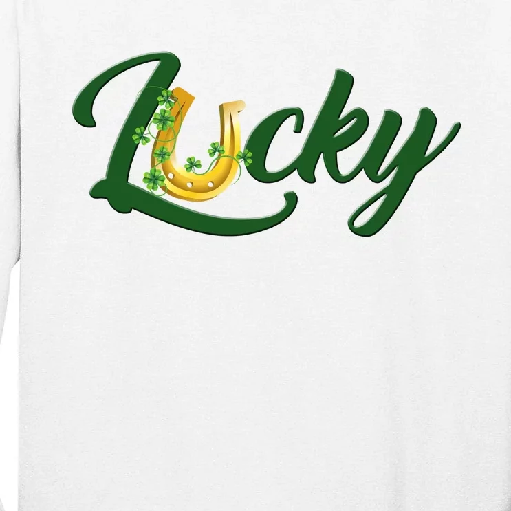 Horseshoe Lucky St Patrick's Day Tall Long Sleeve T-Shirt