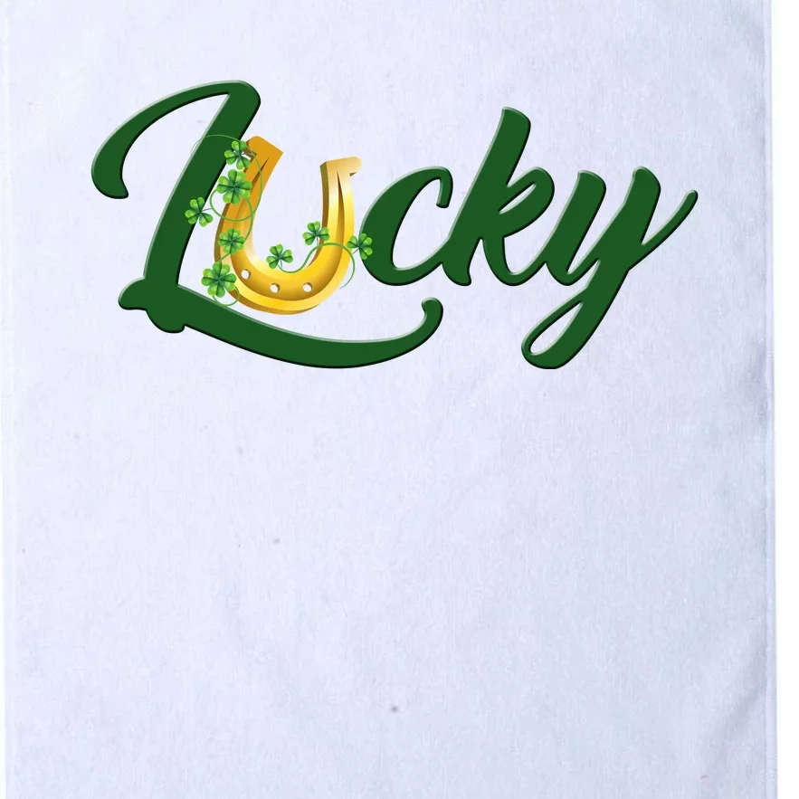 Horseshoe Lucky St Patrick's Day Platinum Collection Golf Towel