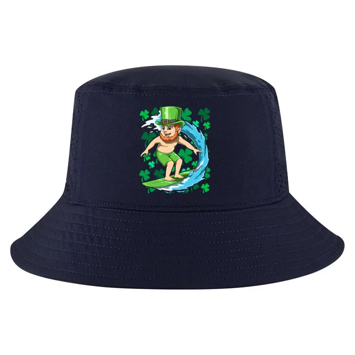 Hawaiian Leprechaun Surfing Irish St Patrick's Day Surfers Gift Cool Comfort Performance Bucket Hat