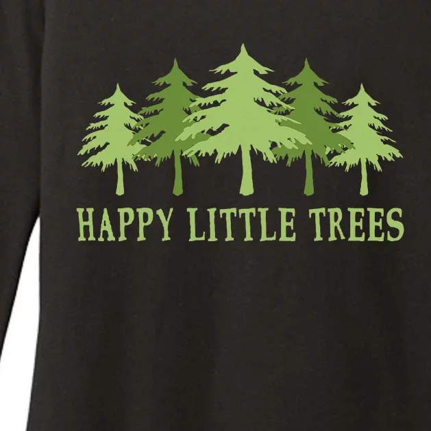 Happy Little Trees Womens CVC Long Sleeve Shirt