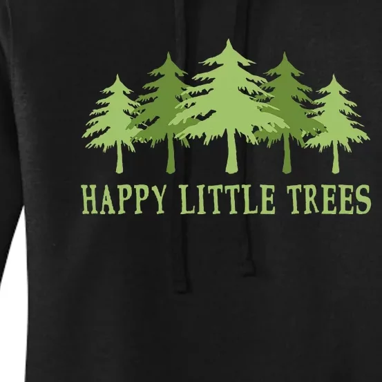 Happy Little Trees Women's Pullover Hoodie