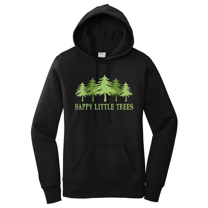 Happy Little Trees Women's Pullover Hoodie