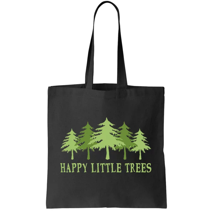 Happy Little Trees Tote Bag